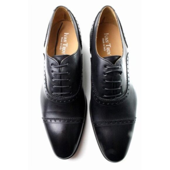 Ben Black Brogue Mens Leather Shoes main image 6